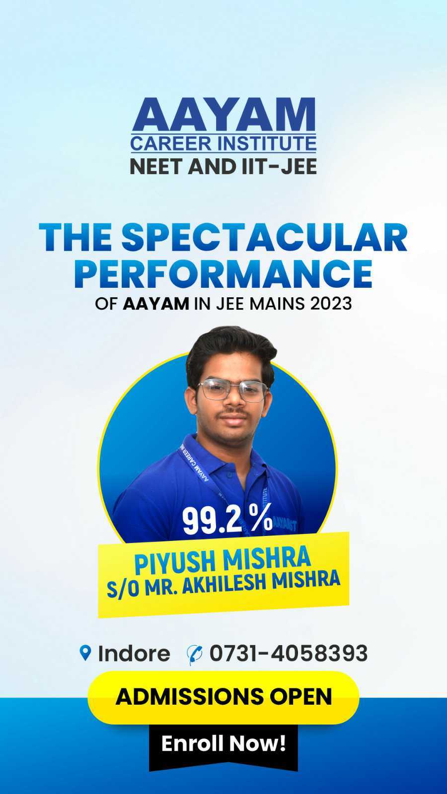 JEE Mains 2023 result poster 3